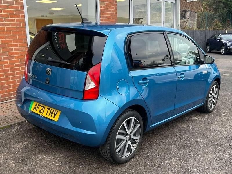 Used Seat Mii Electric 61 kW (83 HP) 2021 Blue Hatchback