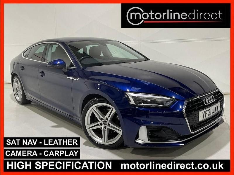 Used Audi A5 Sportback Sport 163 HP (119 kW) 2021 Blue Hatchback