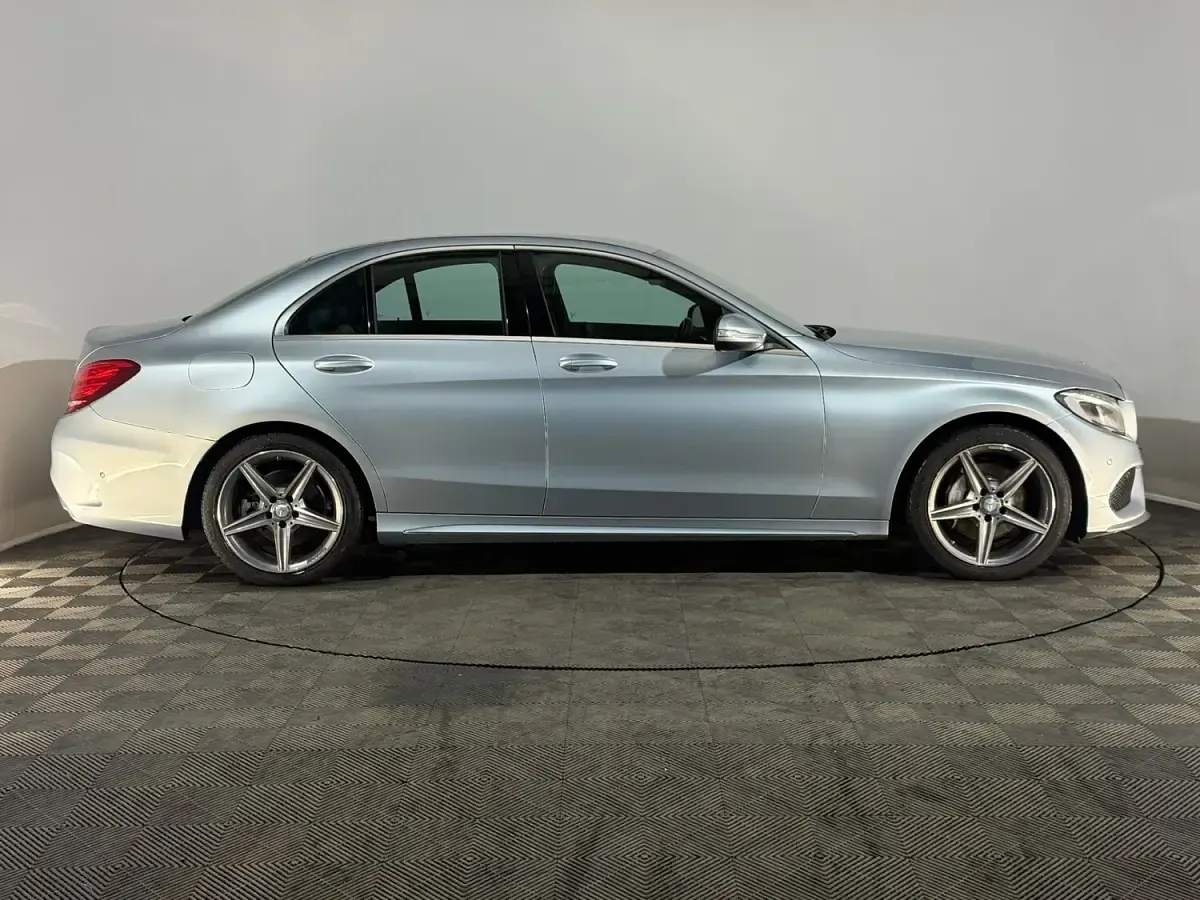 Used Mercedes C220 AMG line 170 HP (125 kW) 2014 Silver Sedan