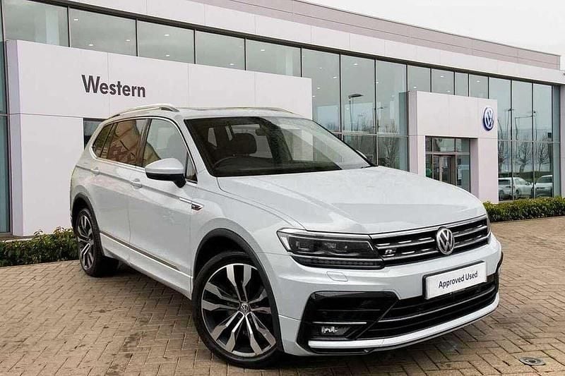 Silver Used 2019 VW Tiguan Allspace R-line SUV | £22,499 (Fair price) - Image 1/4