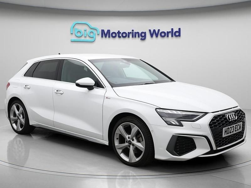 White Used 2023 Audi A3 Sportback S-Line Hatchback | £25,000 (Fair price) - Image 1/4