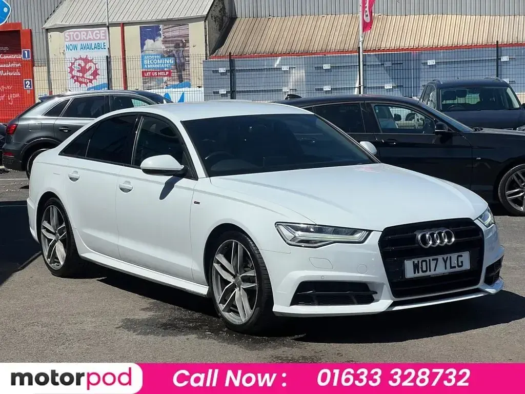 Used Audi A6 Black Edition 190 HP (139 kW) 2017 White Sedan
