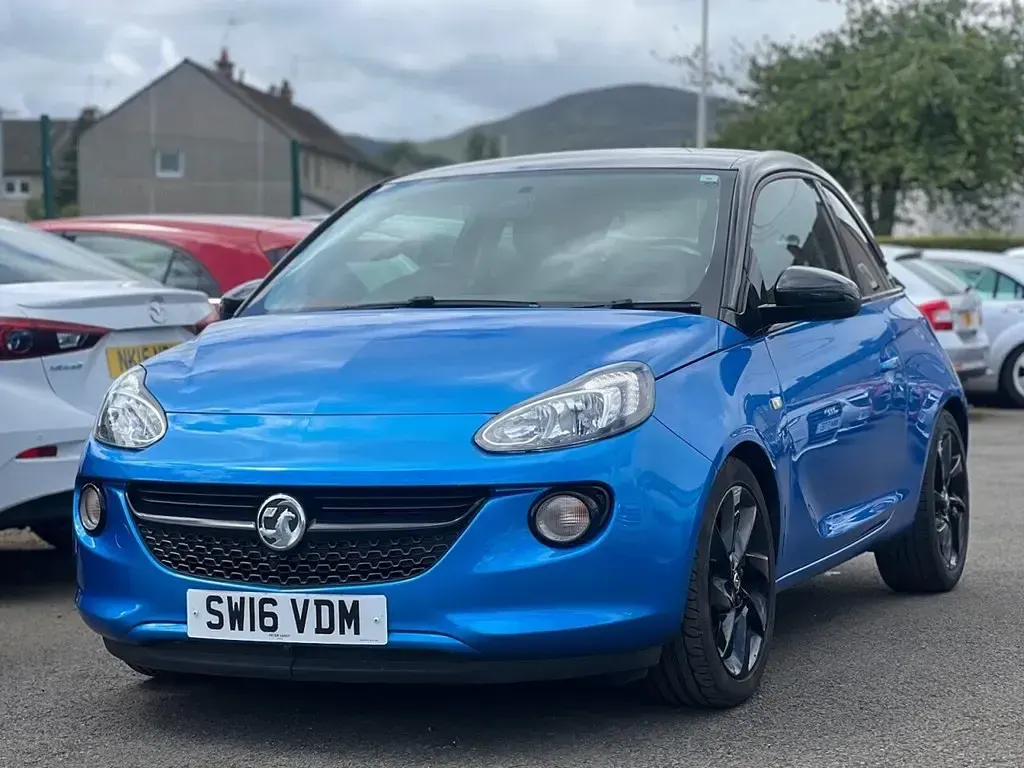 Used Vauxhall Adam 69 HP (50 kW) 2016 Blue Hatchback