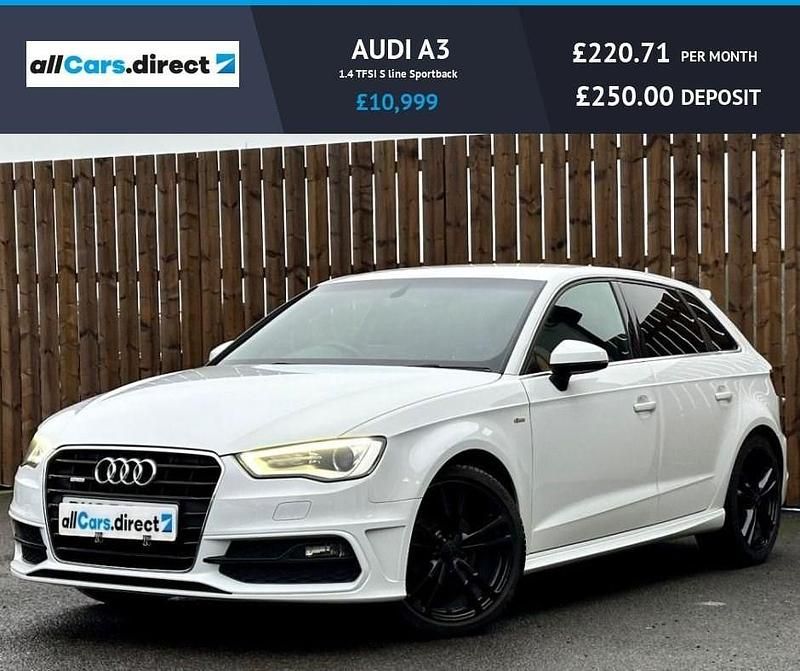 Used Audi A3 Sportback S-Line 2015 White Hatchback