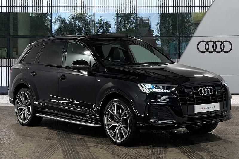 Black Used 2021 Audi Q7 Advanced SUV | £53,777 (Expensive) - Image 1/4