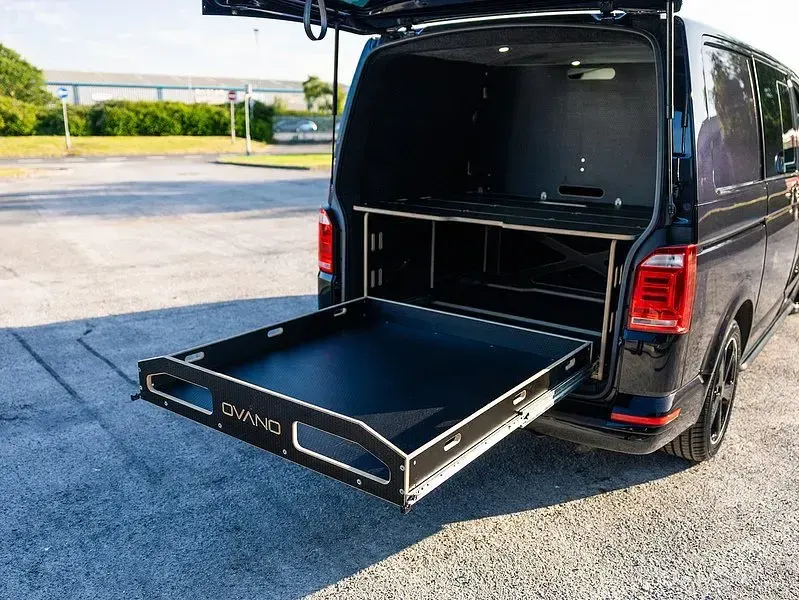 Used VW T6 Highline 204 HP (150 kW) 2018 Black Van