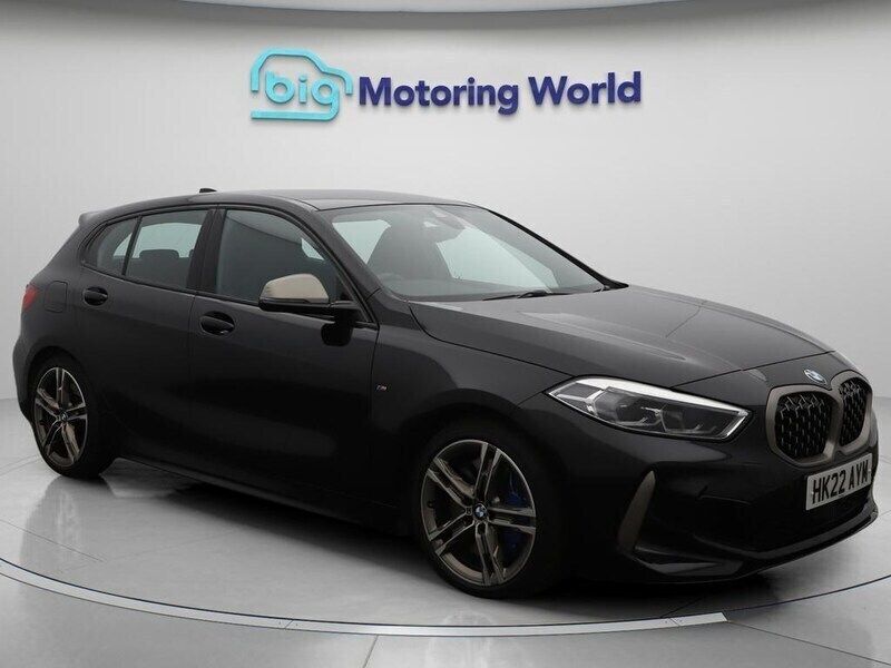 Black Used 2022 BMW M135 M Sport Hatchback | £25,800 (Good price) - Image 1/4