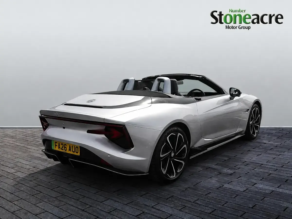 New MG Cyberster 375 kW (510 HP) 2026 Silver Cabriolet
