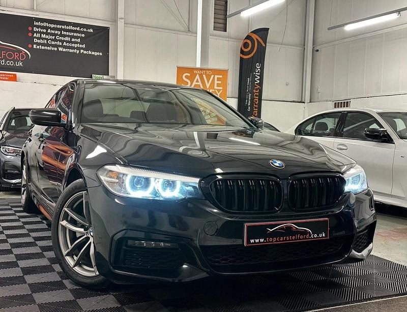 Black Used 2019 BMW 520 M Sport Sedan | £14,095 (Good price) - Image 1/2