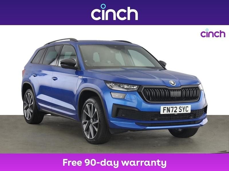 Blue Used 2022 Skoda Kodiaq SportLine SUV | £26,549 (Fair price) - Image 1/3