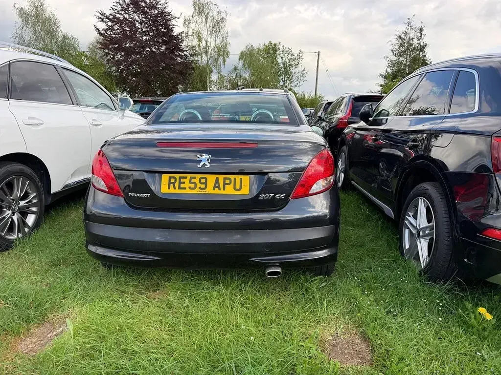 Used Peugeot 207 CC Sport 2009 Black Cabriolet