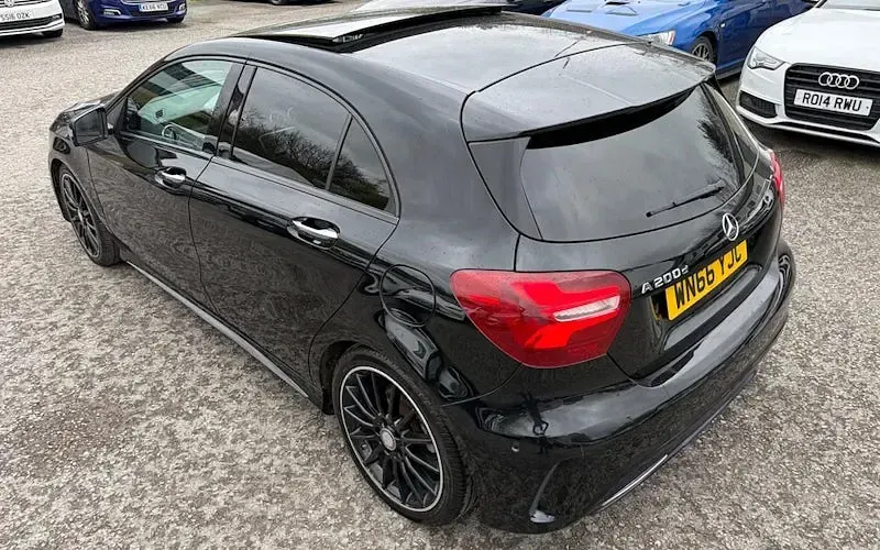 Used Mercedes A200 AMG Line Premium Plus 136 HP (100 kW) 2017 Black Hatchback
