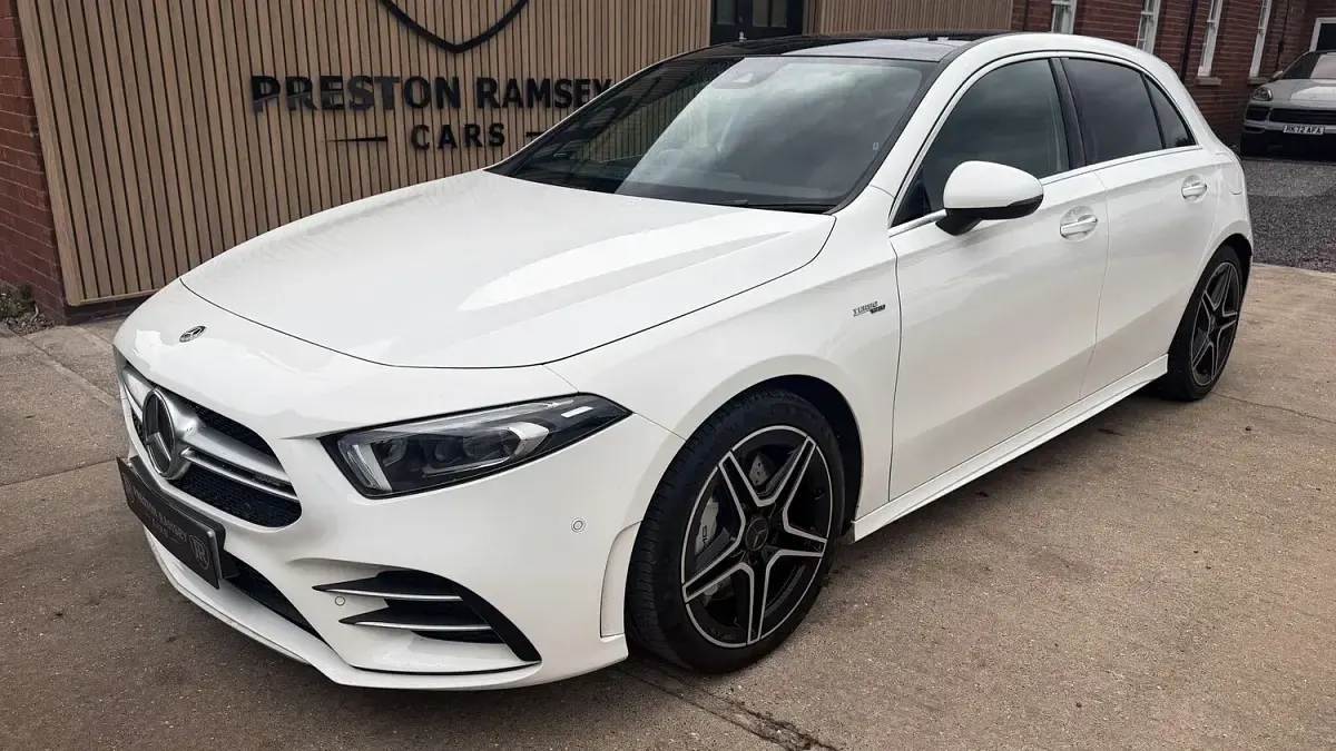 Used Mercedes A35 AMG Premium Plus 2019 White Hatchback