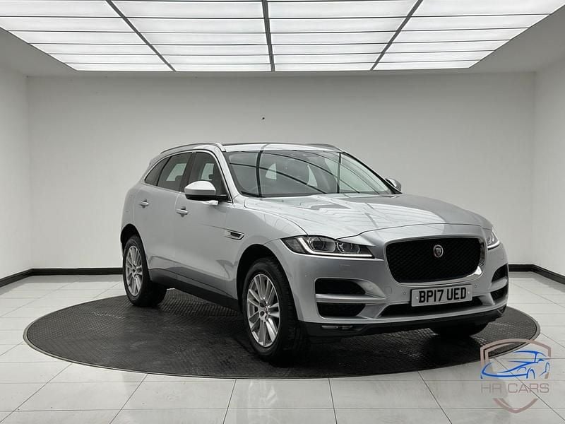 Silver Used 2017 Jaguar F-Pace Portfolio SUV | £15,499 (Fair price) - Image 1/4