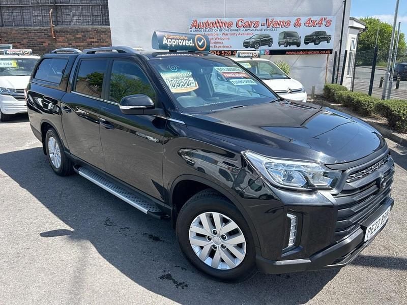 Black Used 2022 Ssangyong (KGM) Musso Pickup | £16,950 - Image 1/4