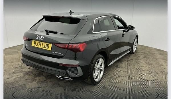 Used Audi A3 e-tron S-Line 2021 Black Hatchback
