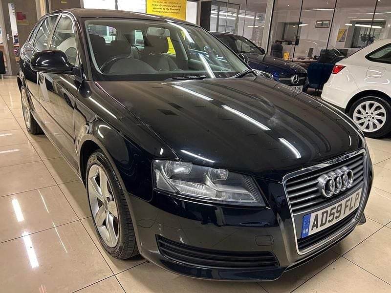 Black Used 2010 Audi A3 Hatchback | £2,290 (Good price) - Image 1/3