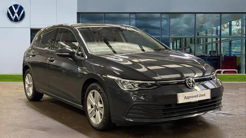 Urano grey Used 2021 VW Golf VIII Life | £17,948 (Fair price) - Image 1/4
