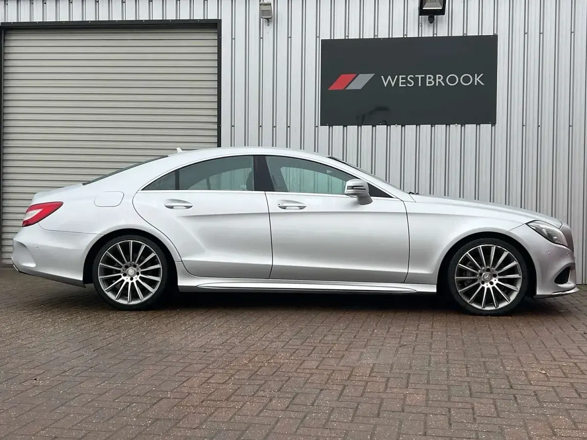 Used Mercedes CLS350 AMG line 258 HP (189 kW) 2015 Silver Coupe