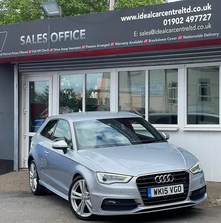 Used Audi A3 S-Line 150 HP (110 kW) 2015 Silver Hatchback