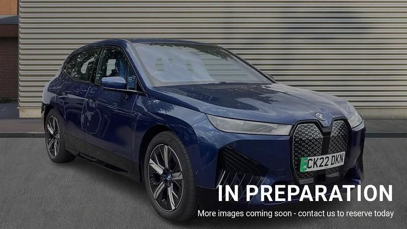 Phytonic blue Used 2022 BMW iX M Sport SUV | £34,100 (Good price) - Image 1/4