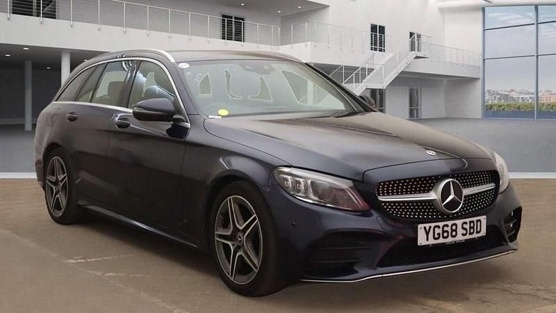 Blue Used 2019 Mercedes C220 AMG line Estate | £16,899 (Fair price) - Image 1/4