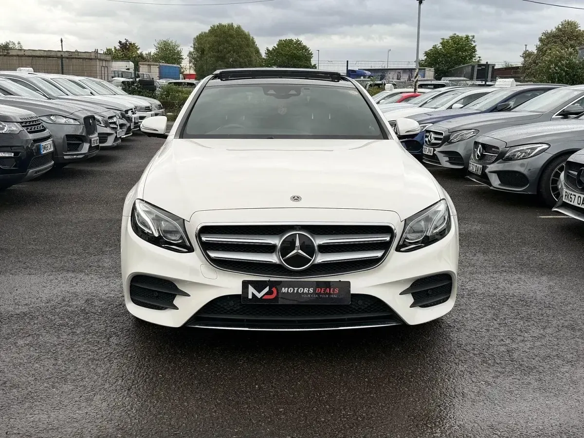 Used Mercedes E220 AMG Line Premium Plus 2019 White Sedan