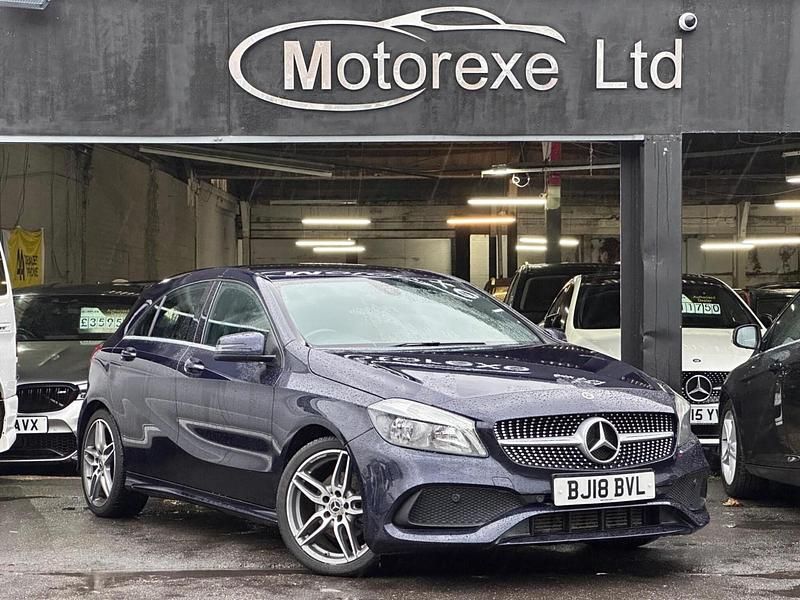 Used Mercedes A180 AMG line 2018 Blue Hatchback