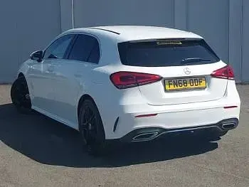 Used Mercedes A200 AMG line 163 HP (119 kW) 2018 White Hatchback