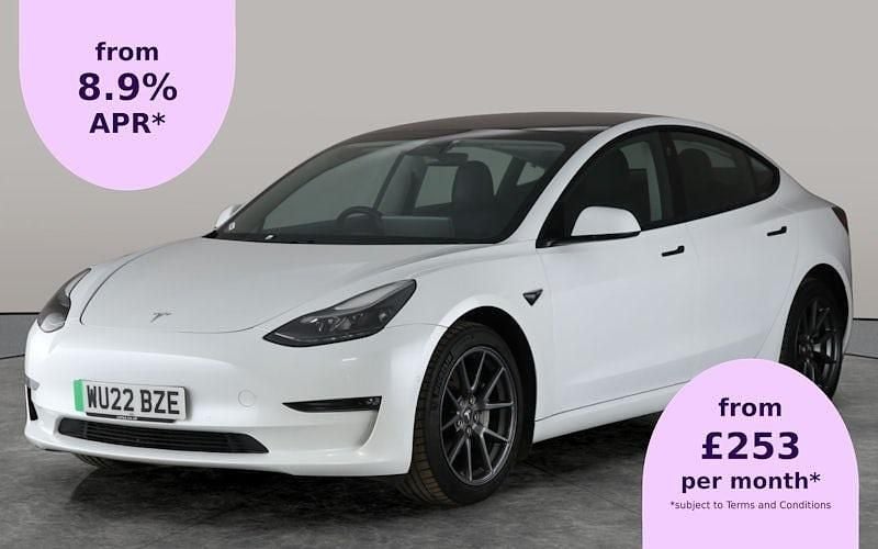 White Used 2022 Tesla Model 3 Long Range AWD Sedan | £16,524 (Fair price) - Image 1/2