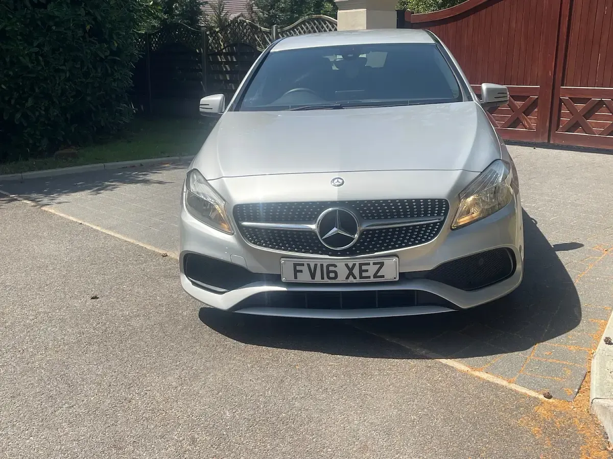 Used Mercedes A200 AMG line 136 HP (100 kW) 2016 Silver Hatchback