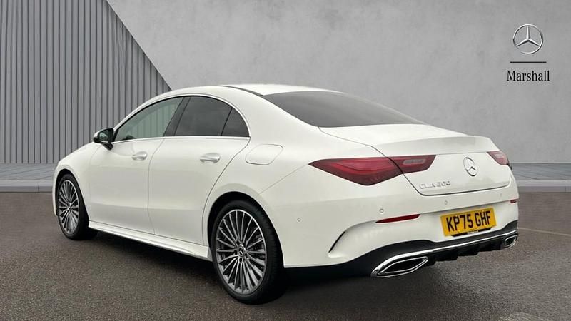 Used Mercedes CLA200 AMG Line Premium 163 HP (119 kW) 2025 Polar white Coupe