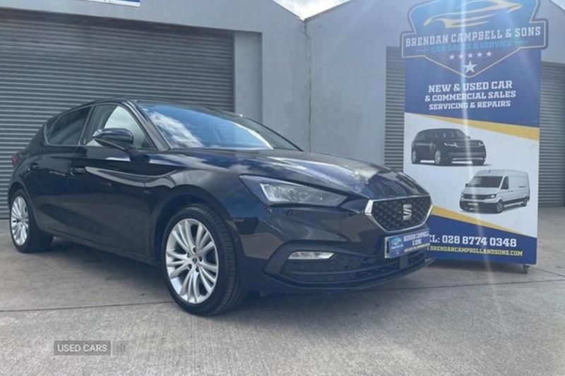 Used Seat Leon SE Dynamic 115 HP (84 kW) 2022 Black Hatchback