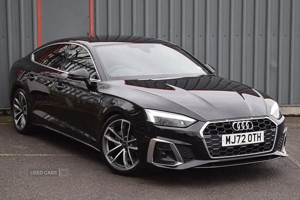 Black Used 2022 Audi A5 S-Line Hatchback | £25,385 (Fair price) - Image 1/4