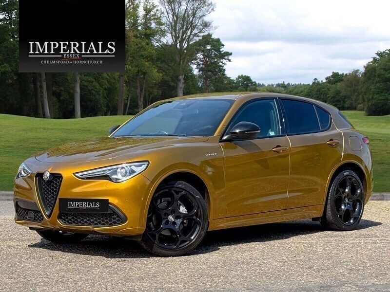 Yellow Used 2022 Alfa Romeo Stelvio Veloce SUV | £28,948 (Good price) - Image 1/4