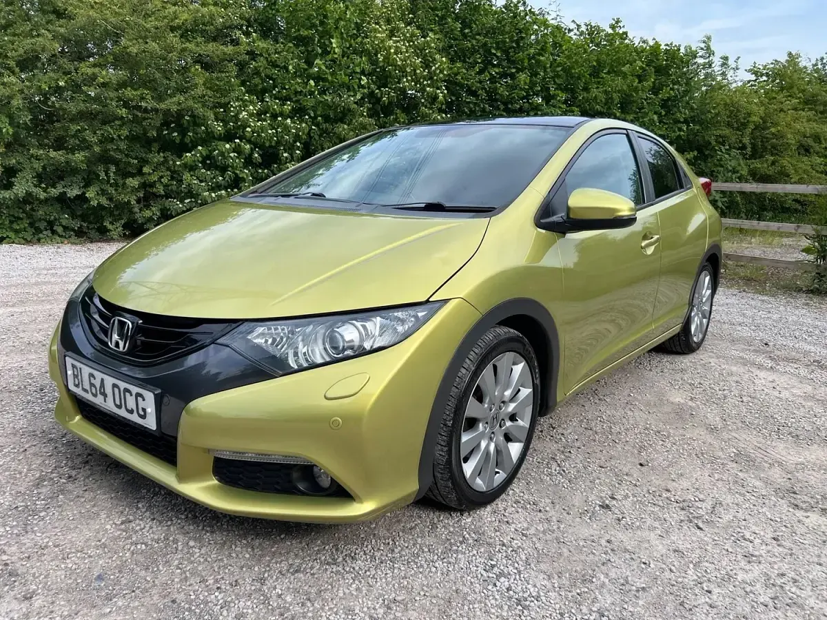 Used Honda Civic EX 142 HP (104 kW) 2014 Yellow Hatchback