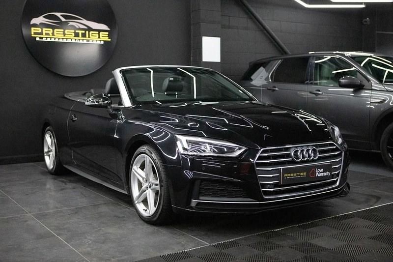 Used Audi A5 Cabriolet S-Line 190 HP (139 kW) 2018 Black Cabriolet