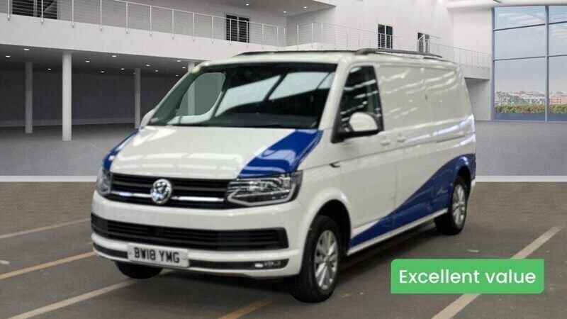 White Used 2018 VW T6 Highline Van | £14,994 (Fair price) - Image 1/4