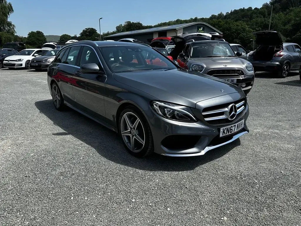 Used Mercedes C220 AMG line 170 HP (125 kW) 2017 Grey Estate