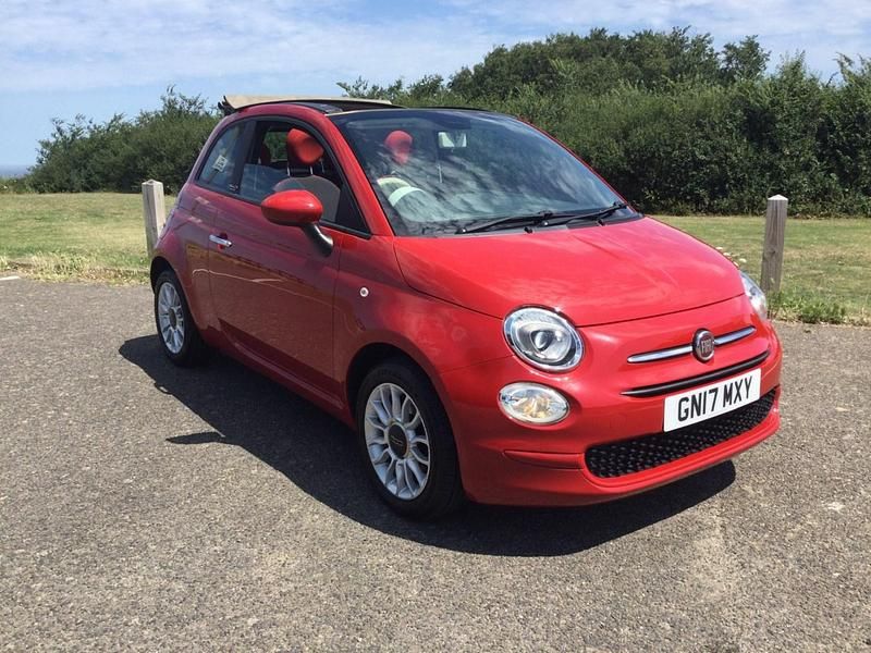 Used Fiat 500 Pop Star 69 HP (50 kW) 2017 Red Cabriolet