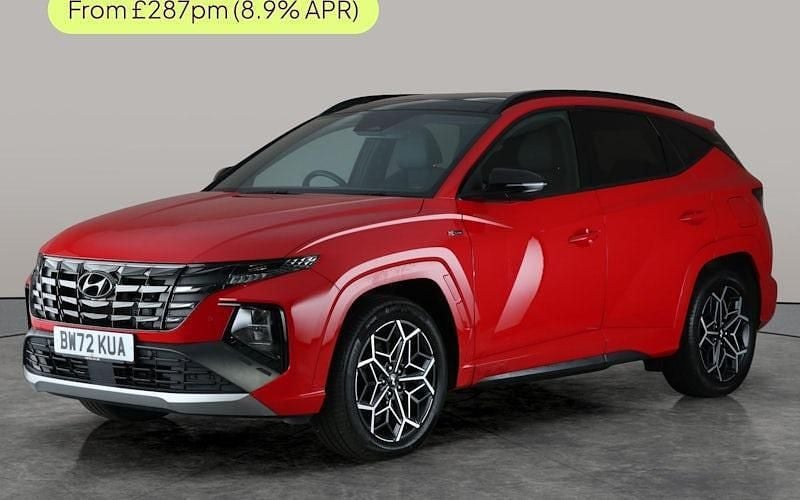Red Used 2023 Hyundai Tucson N Line SUV | £22,093 (Fair price) - Image 1/3