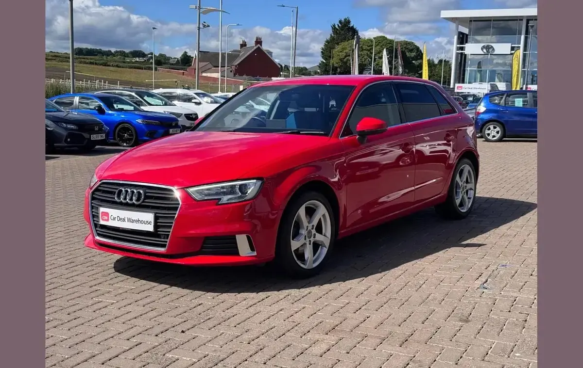 Used Audi A3 Sport 150 HP (110 kW) 2018 Red Sedan