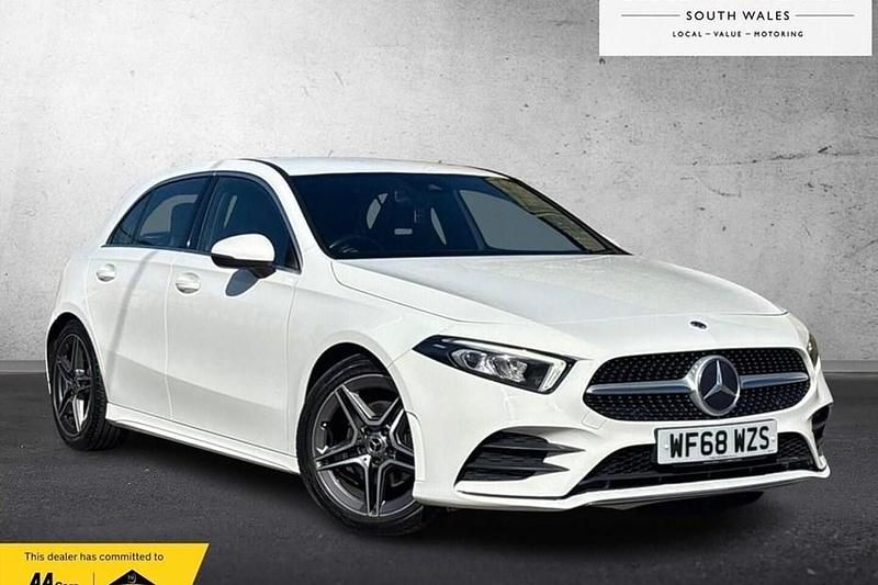 Used Mercedes A200 AMG line 2018 White Hatchback