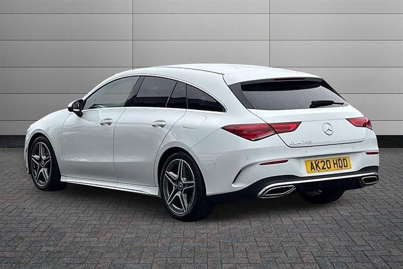 Used Mercedes CLA200 AMG Line Premium 163 HP (119 kW) 2020 Digital white Estate