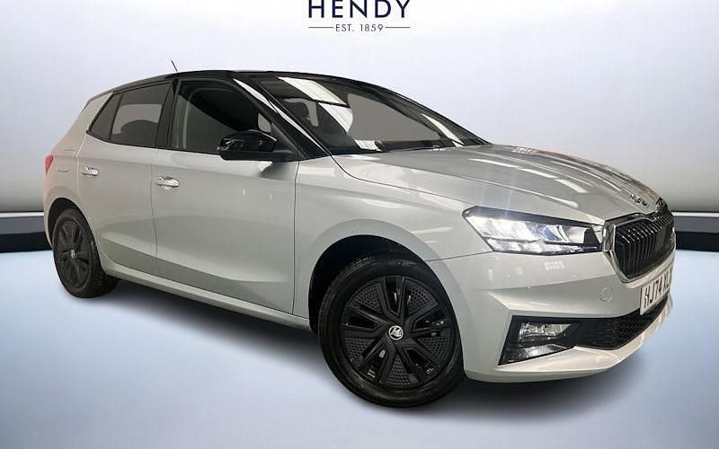 Brilliant silver metallic black magic pearl effect Used 2024 Skoda Fabia Design Edition Hatchback | £18,499 (Fair price) - Image 1/4