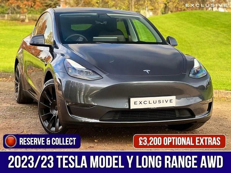 Grey Used 2023 Tesla Model Y Long Range AWD SUV | £30,950 (A bit pricey) - Image 1/4