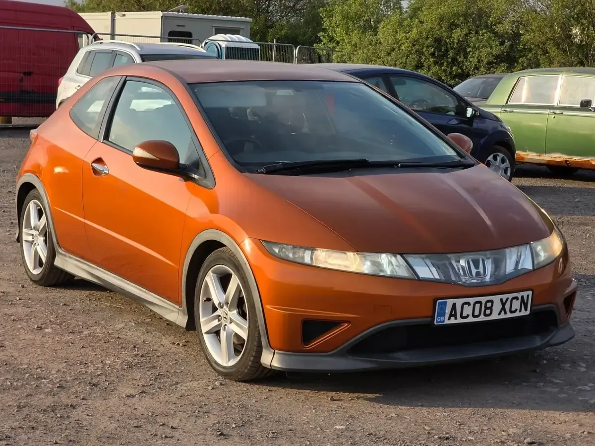 Used Honda Civic Type S 140 HP (102 kW) 2008 Orange Hatchback