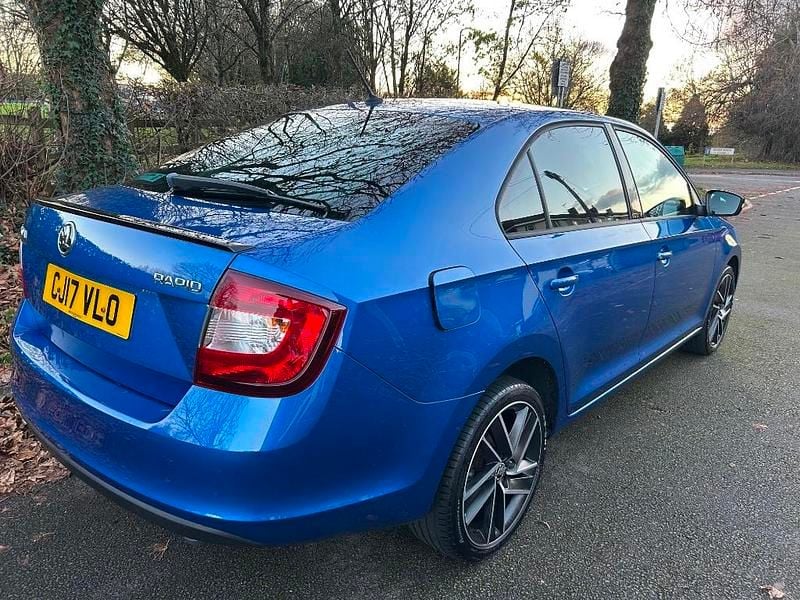 Used Skoda Rapid Sport 110 HP (80 kW) 2017 Blue Hatchback