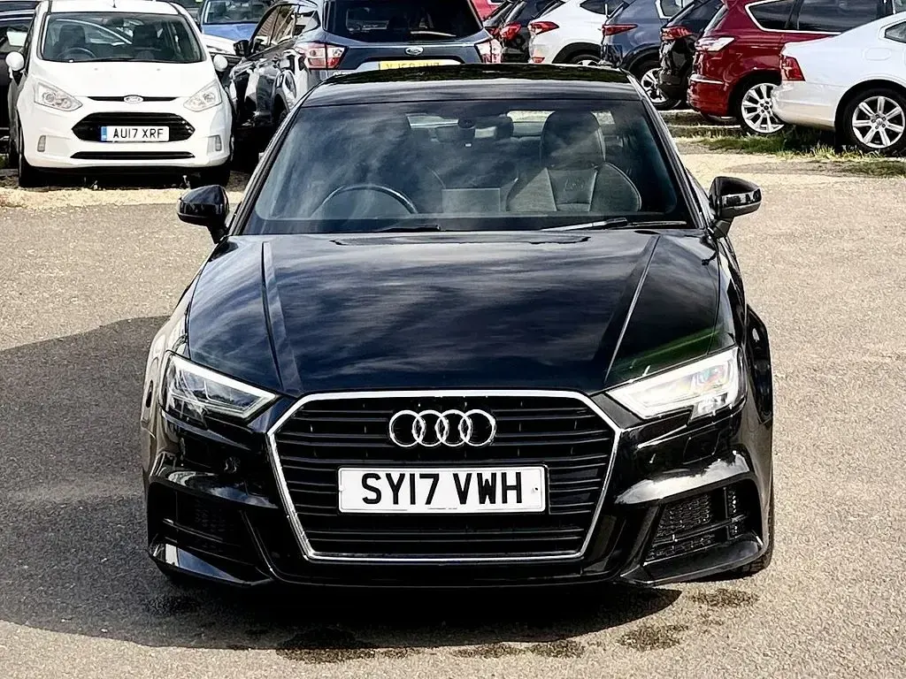 Used Audi A3 S-Line 150 HP (110 kW) 2017 Black Sedan