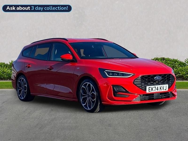 Red Used 2024 Ford Focus ST-Line X Estate | £21,280 (Fair price) - Image 1/2